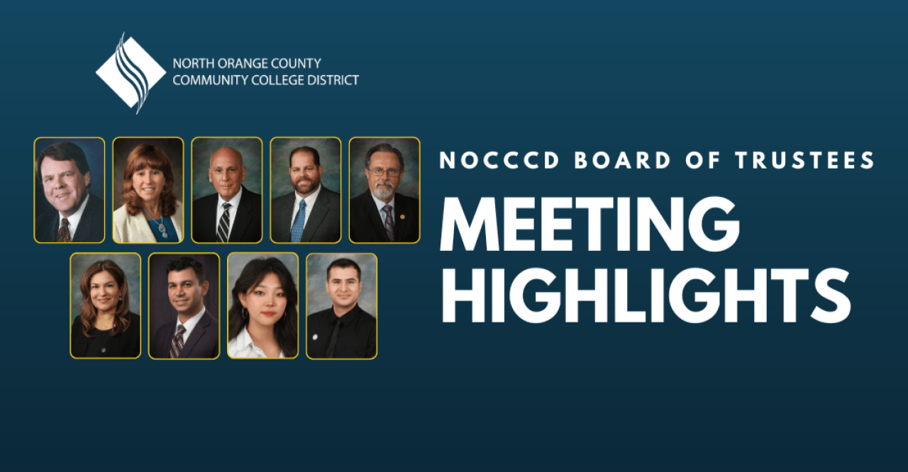 Board Highlights header featuring portraits of each Board member