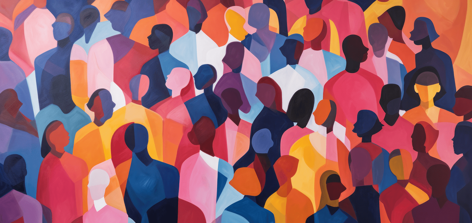 colorful collage of people