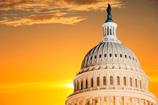 top of the US Capitol building