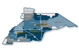 graphic map of the District by trustee area