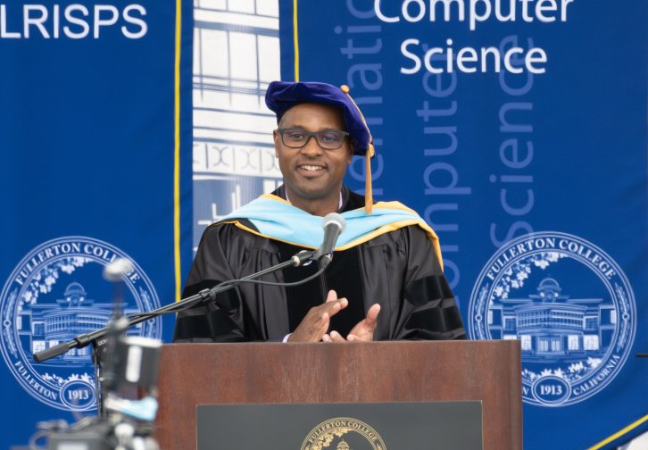 Chancellor at Fullerton College Commencement