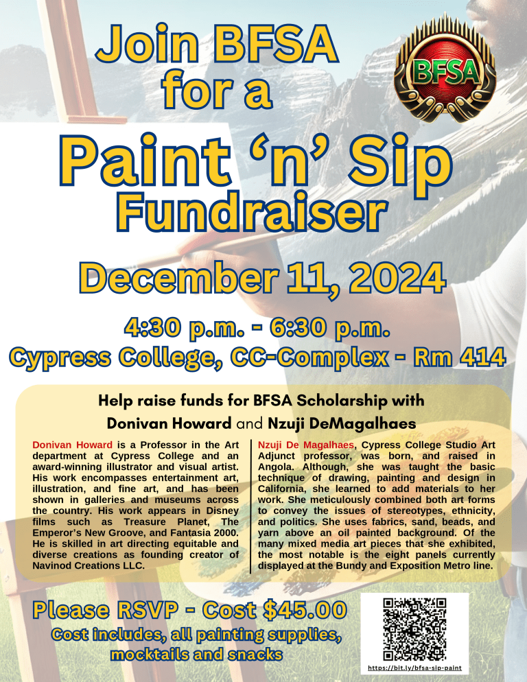 Fundraiser flyer for December 11 BFSA event