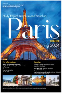 Study Enlgish Literature and French in Paris, France Spring 2024