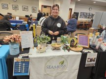 representative at Sea Moss table