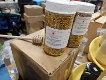 bottles of bee pollen