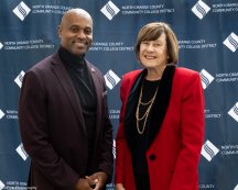 Chancellor Clift Breland with Paulette Chafee