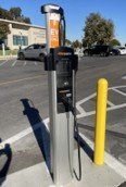 An electric vehicle charging station